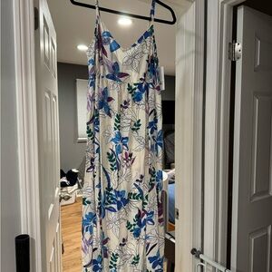 Floral maxi maternity dress, size L